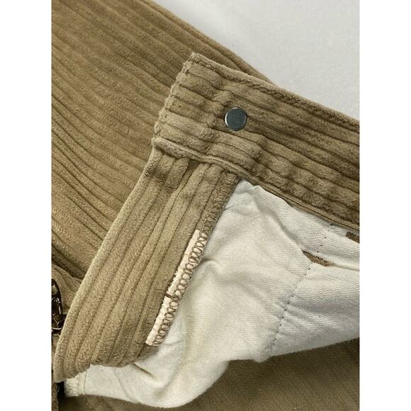 Vintage 70s Brittania Straight Corduroy Pants Teens 28x33 Khaki Beige USA Rare - Picture 7 of 15